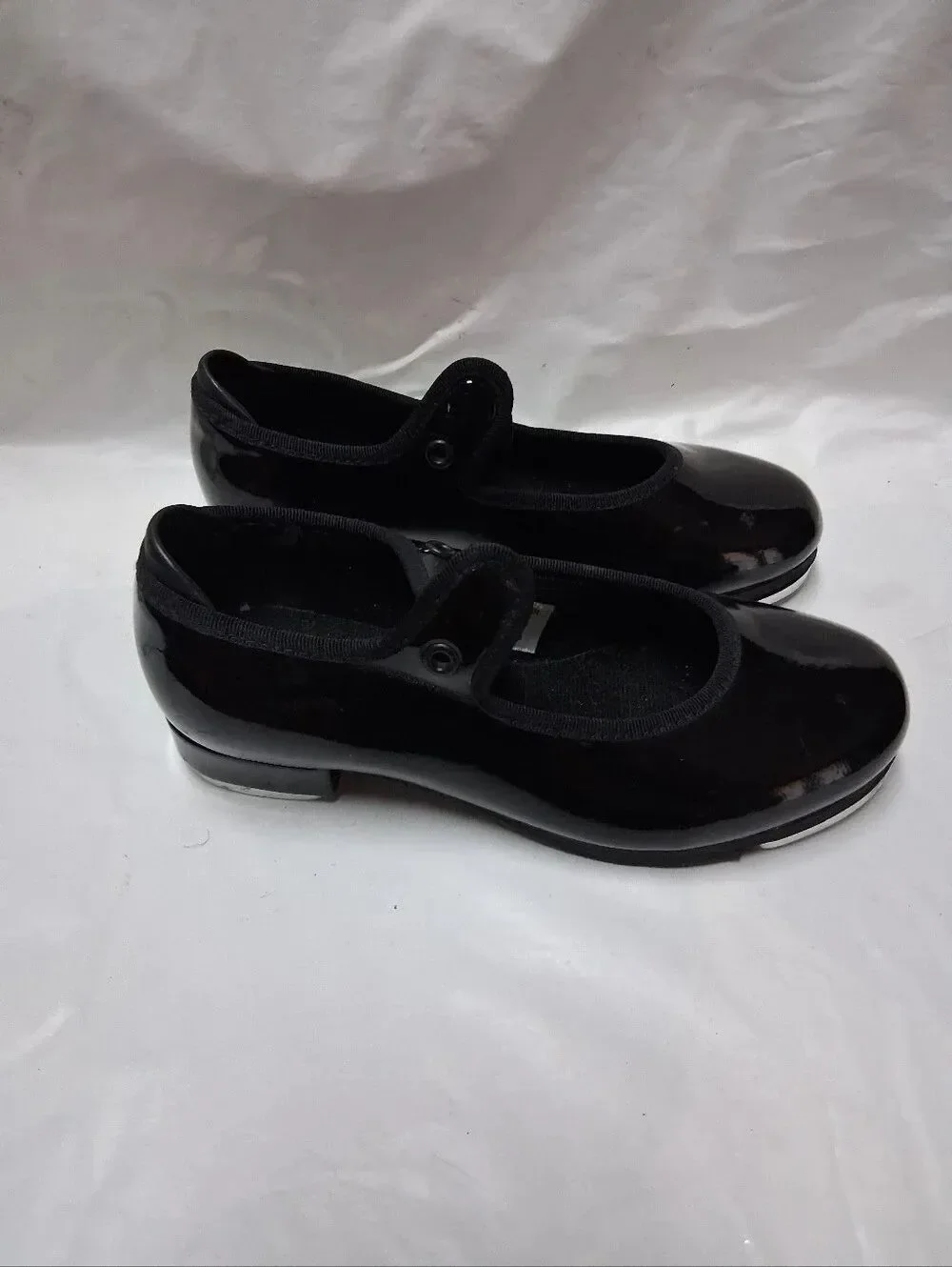 Bolch Black Size 10W Childs Tap/Dance Shoes Preowned